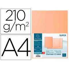 Subcarpeta cartulina con 2 solapas exacompta din a4 gama super crema 210 gr