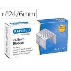 Grapas rapesco galvanizada 24/6 caja de 5000 unidades