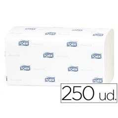 Toalla de papel engarzada 2 capas 21,8x23 cm paquete de 250 unidades para dispensador h3