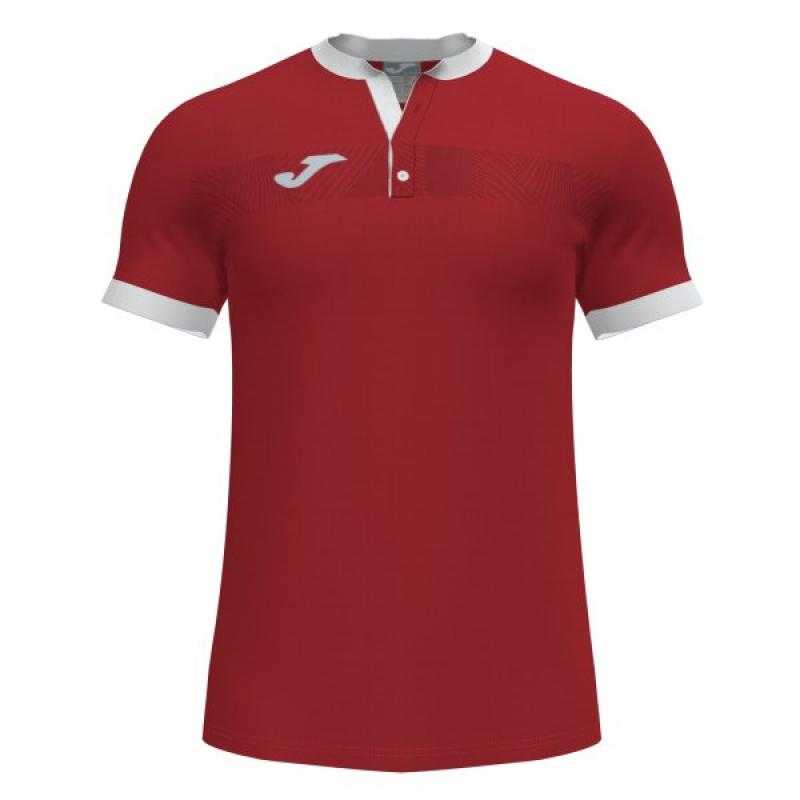 Torneo short sleeve polo red white