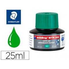 Tinta rotulador edding pizarra blanca btk-25 color verde frasco de 25 ml