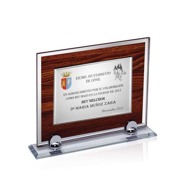 Placa cristal de murano