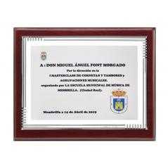 Placa madera económica