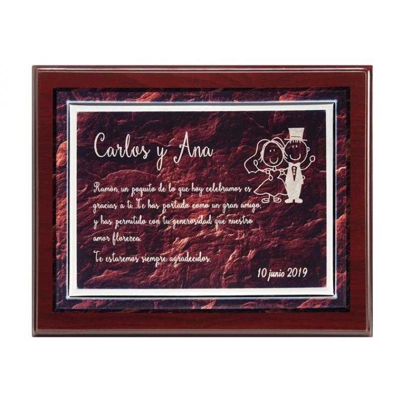 Placa madera económica