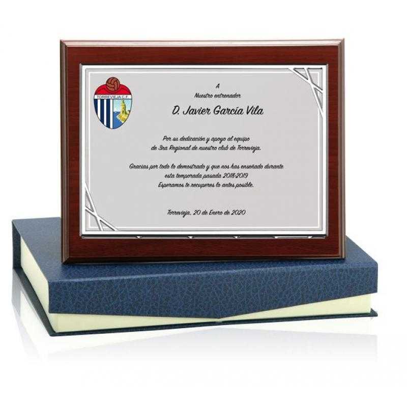 Placa madera económica