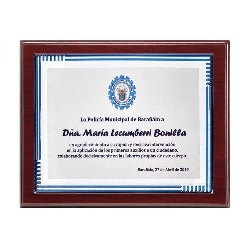Placa madera económica