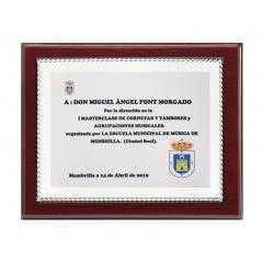 Placa madera económica