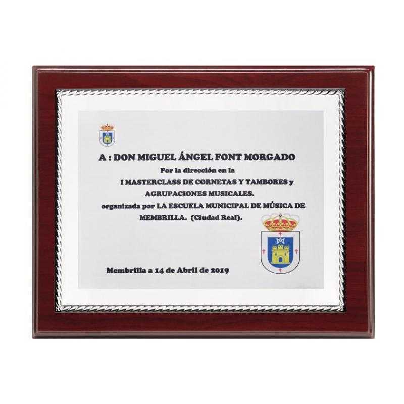 Placa madera económica