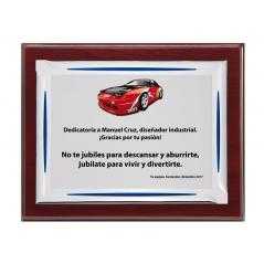 Placa madera económica