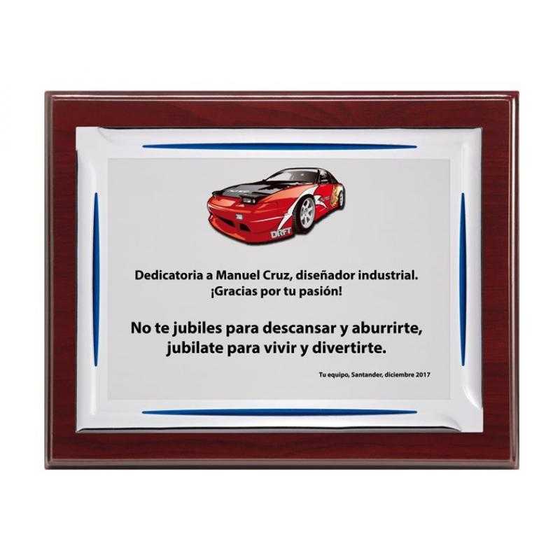 Placa madera económica
