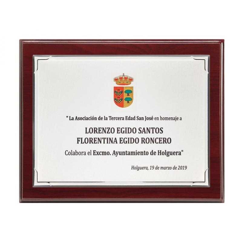 Placa madera económica