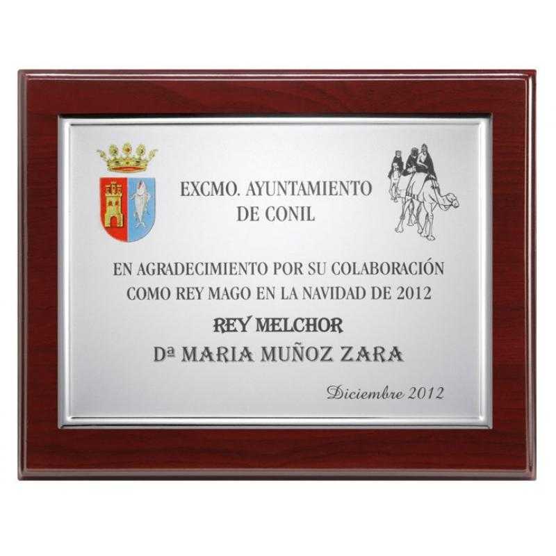 Placa madera económica