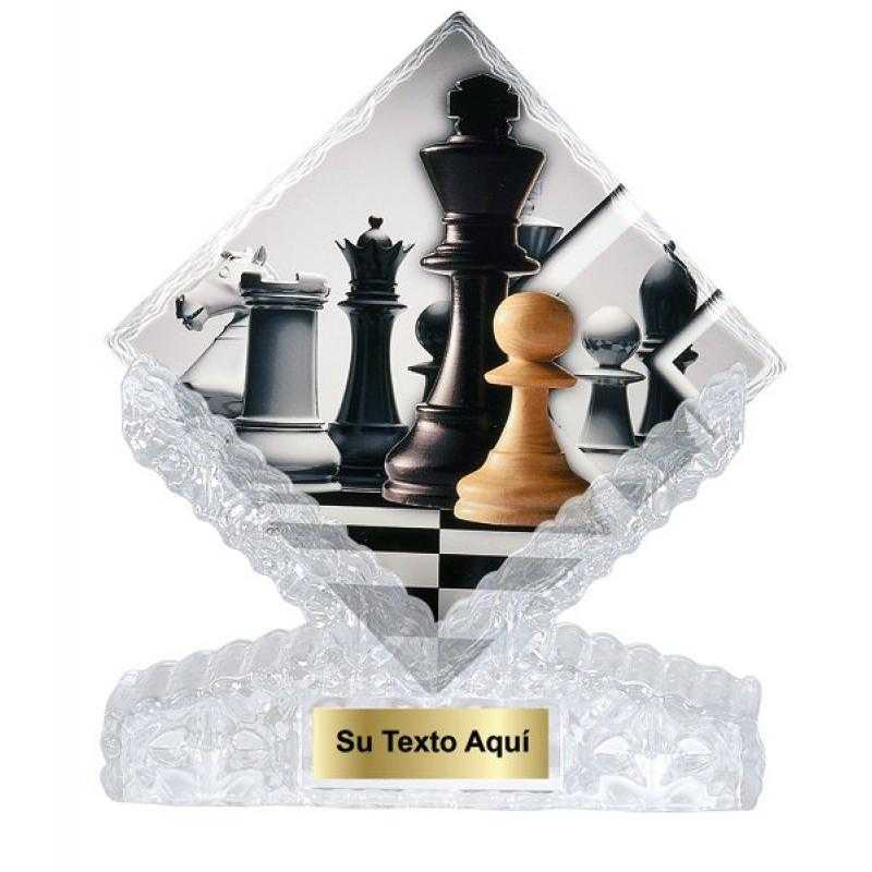 Trofeo ceramica ajedrez