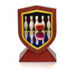 Trofeo madera bolos