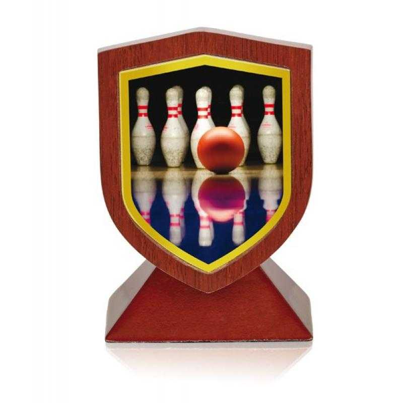 Trofeo madera bolos