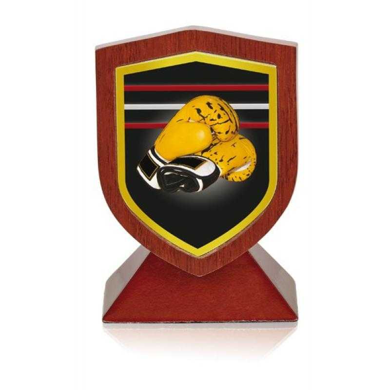 Trofeo madera boxeo