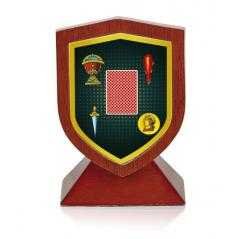 Trofeo madera cartas