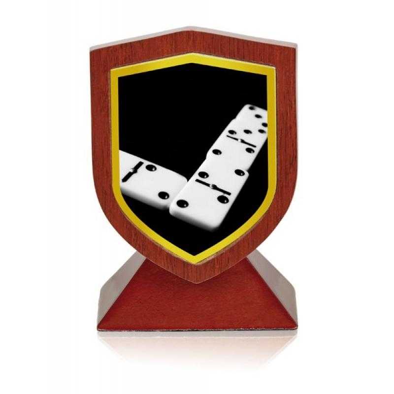 Trofeo madera domino