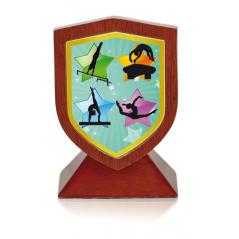 Trofeo madera gimnasia