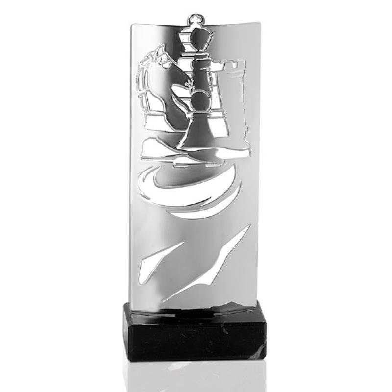 Trofeo metal ajedrez