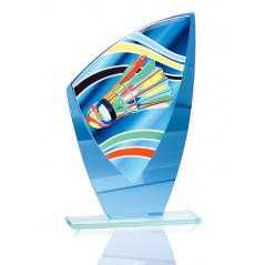 Trofeo de cristal / cerámica bádminton
