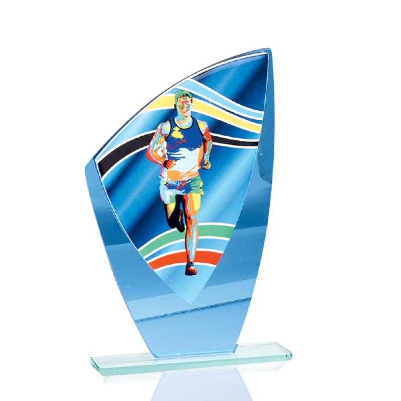 Trofeo de cristal / cerámica atletismo masculino