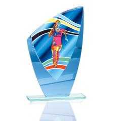 Trofeo de cristal / cerámica atletismo femenino