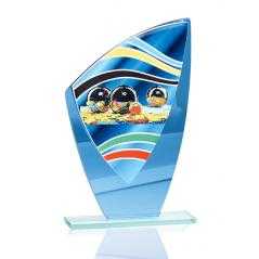 Trofeo de cristal / cerámica petanca