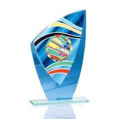 Trofeo de cristal / cerámica alegorico