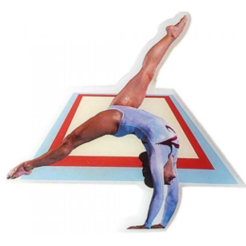Aplique gimnasia deportiva femenina