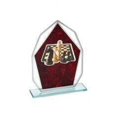 Trofeo de cristal para aplique