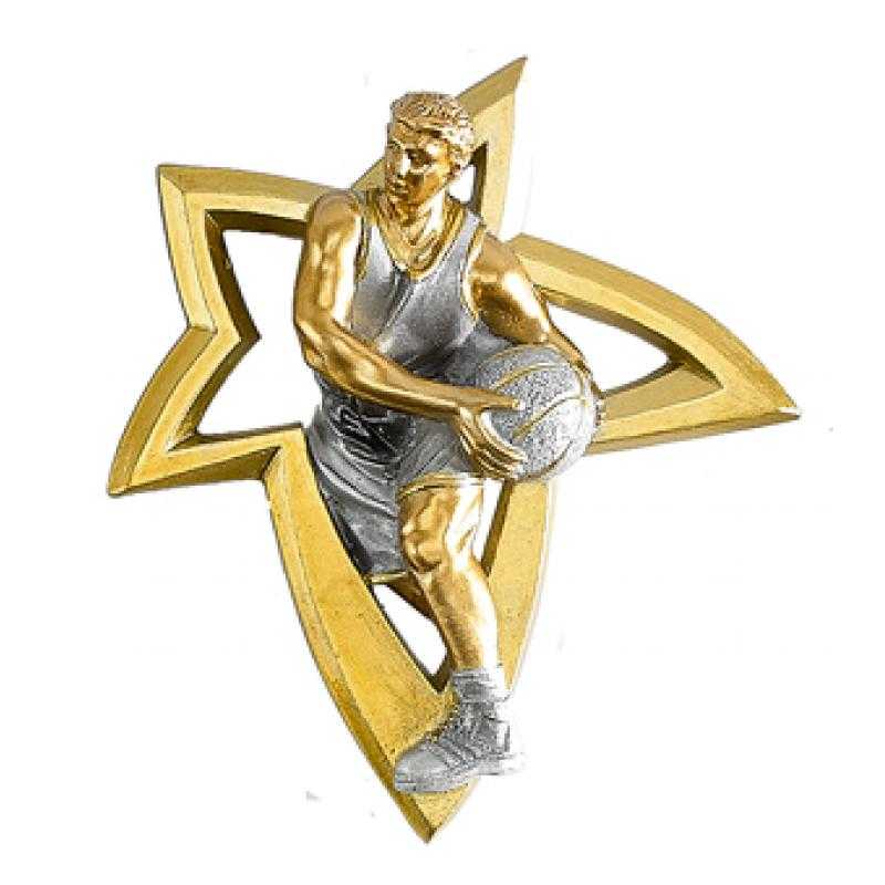 Resina aplique baloncesto masculino