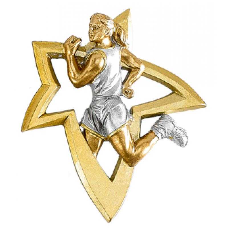 Resina aplique atletismo femenino