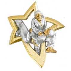 Resina aplique judo femenino