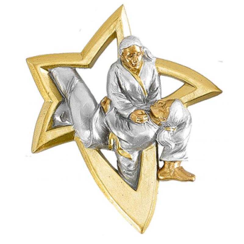 Resina aplique judo femenino