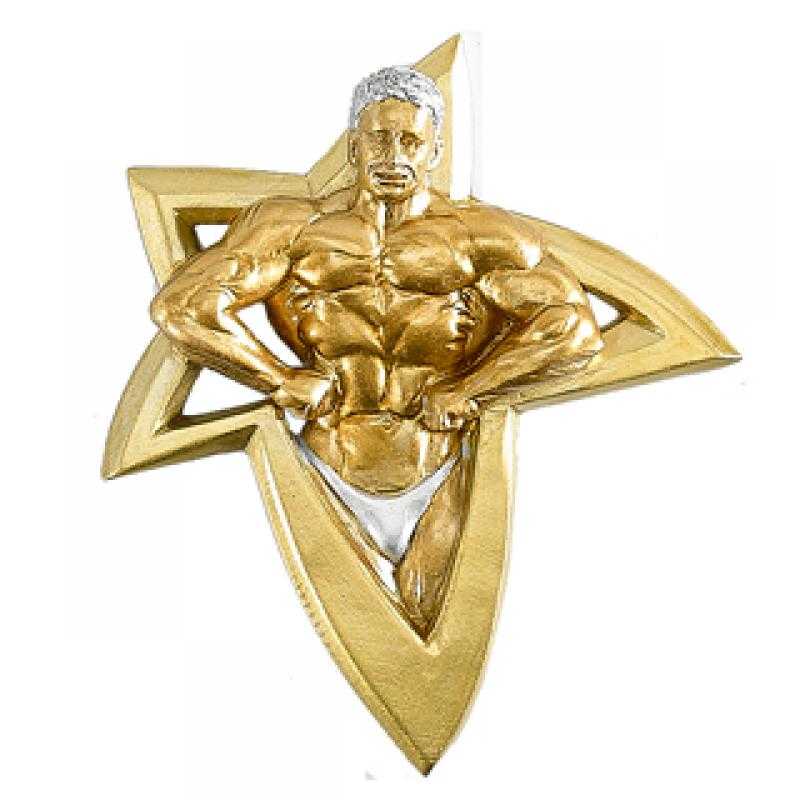 Resina aplique culturismo masculino