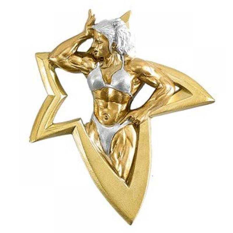 Resina aplique culturismo femenino