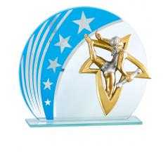 Trofeo de cristal para aplique