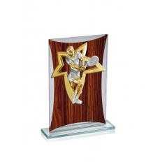 Trofeo de cristal para aplique