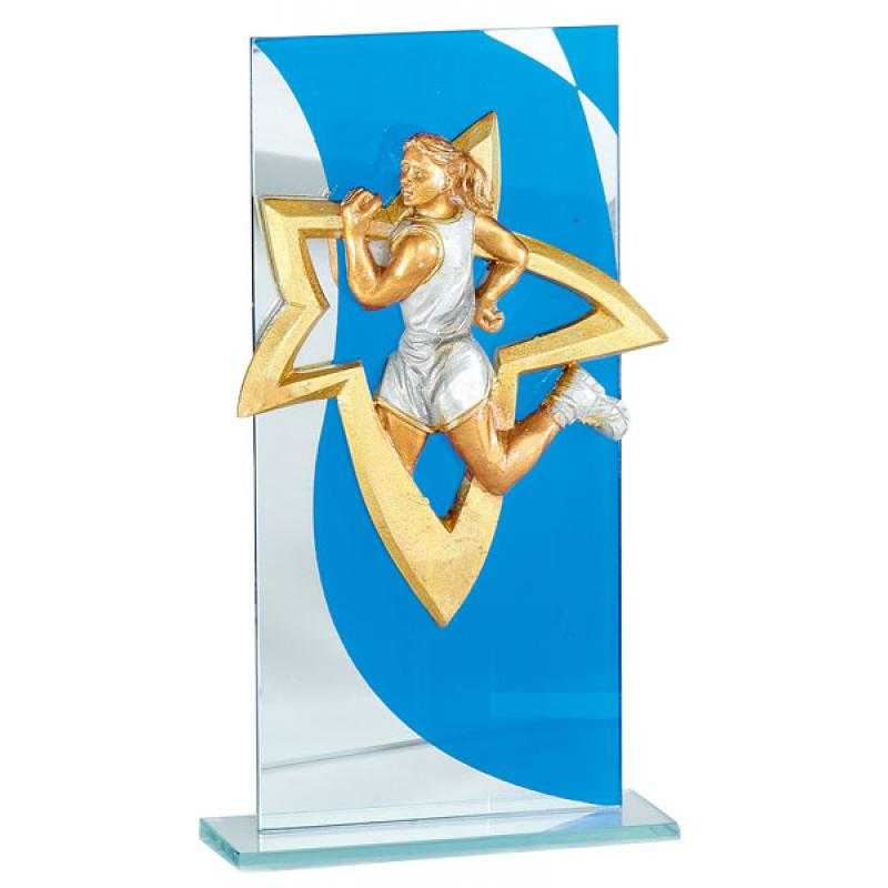 Trofeo de cristal para aplique