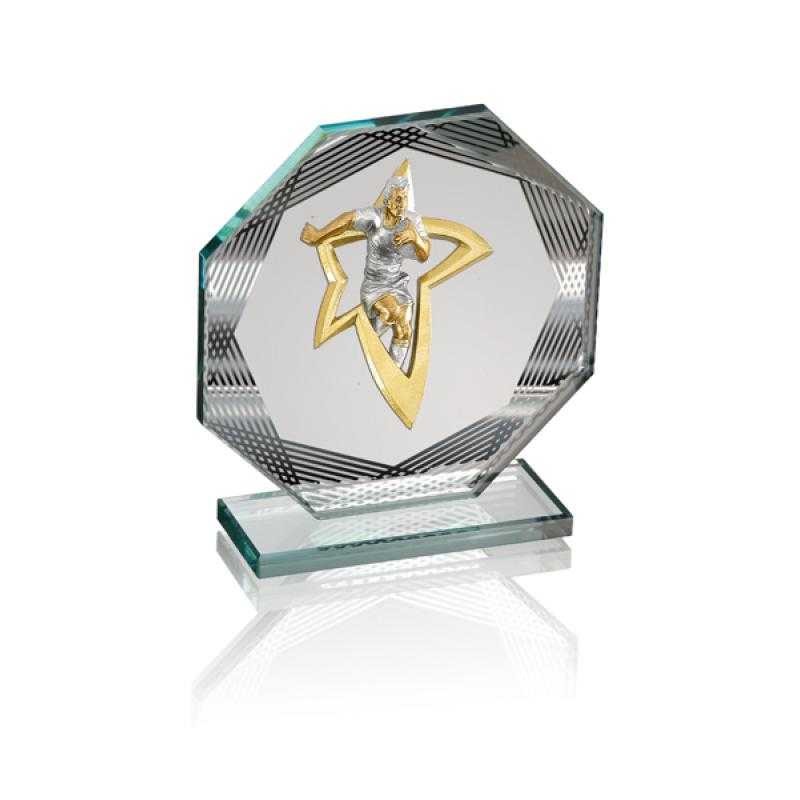 Trofeo de cristal para aplique