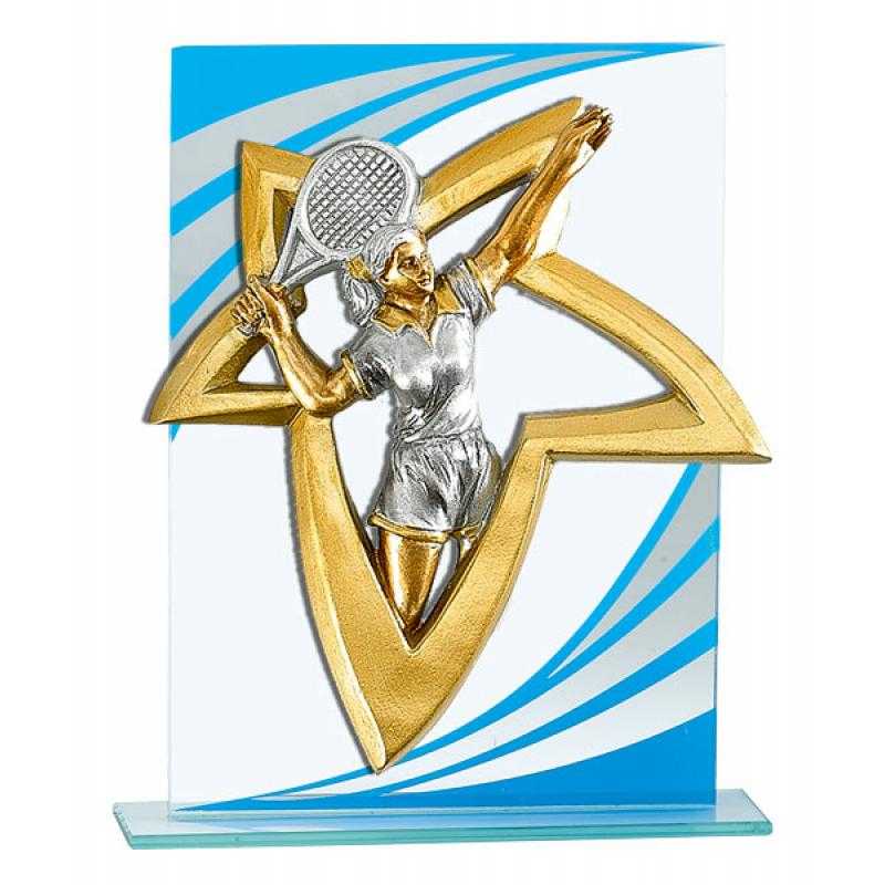 Trofeo de cristal para aplique