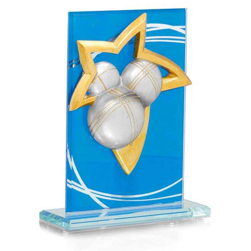 Trofeo de cristal para aplique
