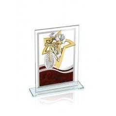 Trofeo de cristal para aplique