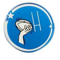 Disco cristal rugby