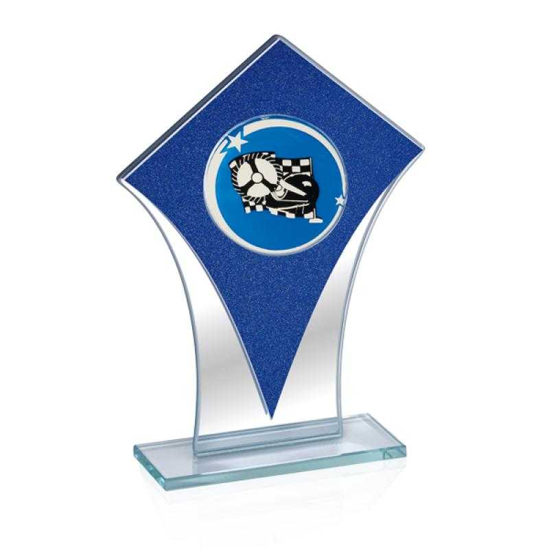 Trofeo de cristal para aplique