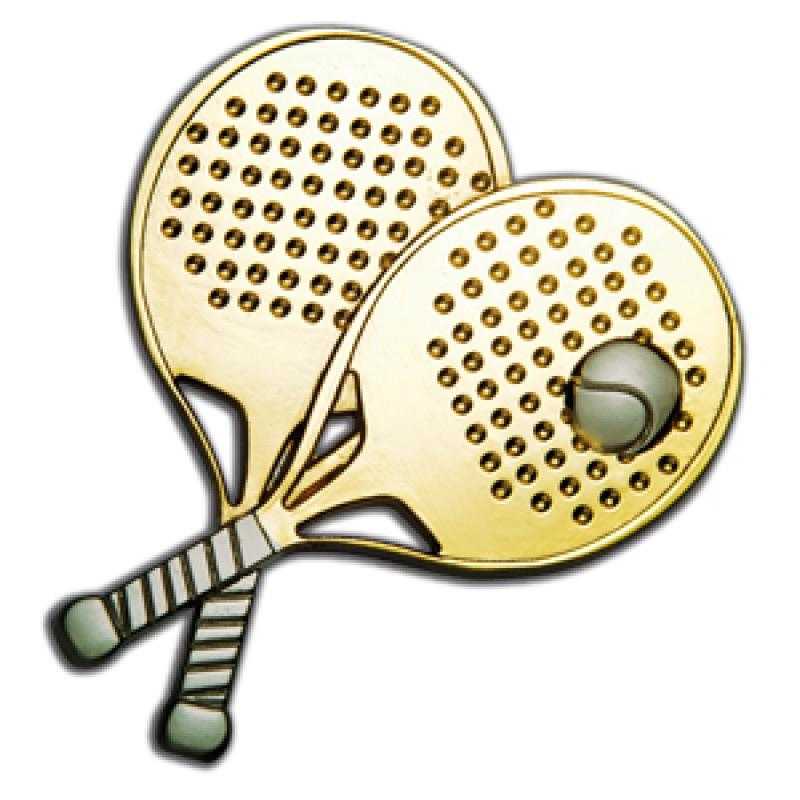 Aplique metal raquetas padel