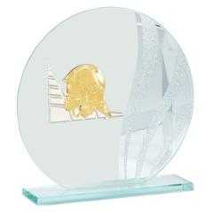 Trofeo de cristal para aplique