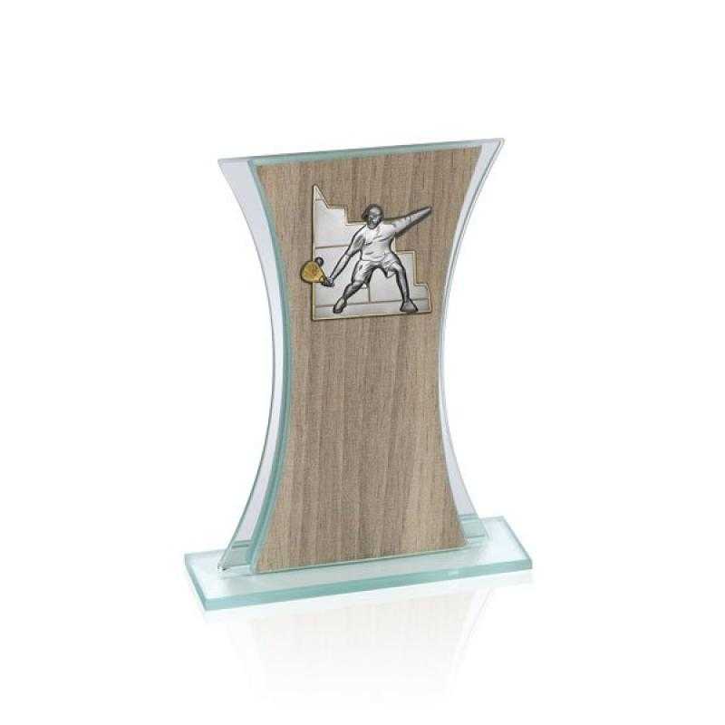 Trofeo de cristal para aplique