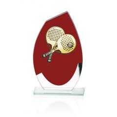 Trofeo de cristal para aplique